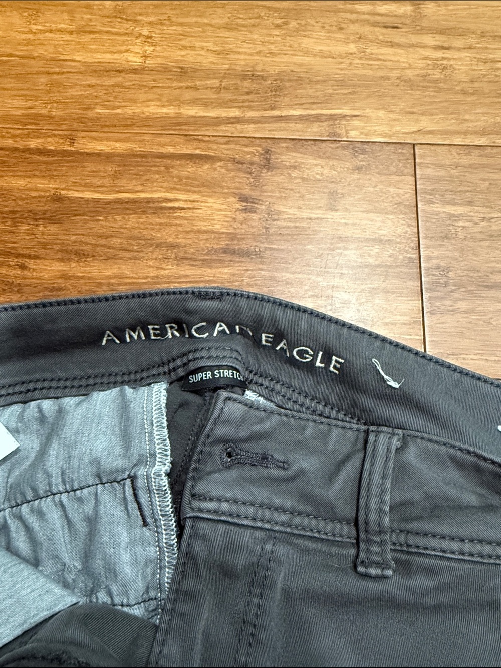 American Eagle Outfitters Women's Boot Cut Pants in Dark Gray - Picture 2 of 5